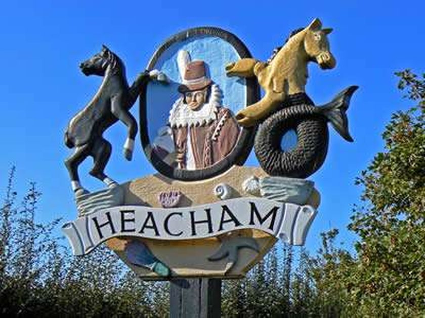 Heacham village sign